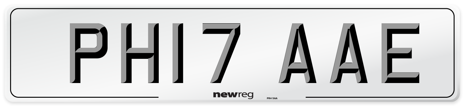 PH17 AAE Number Plate from New Reg